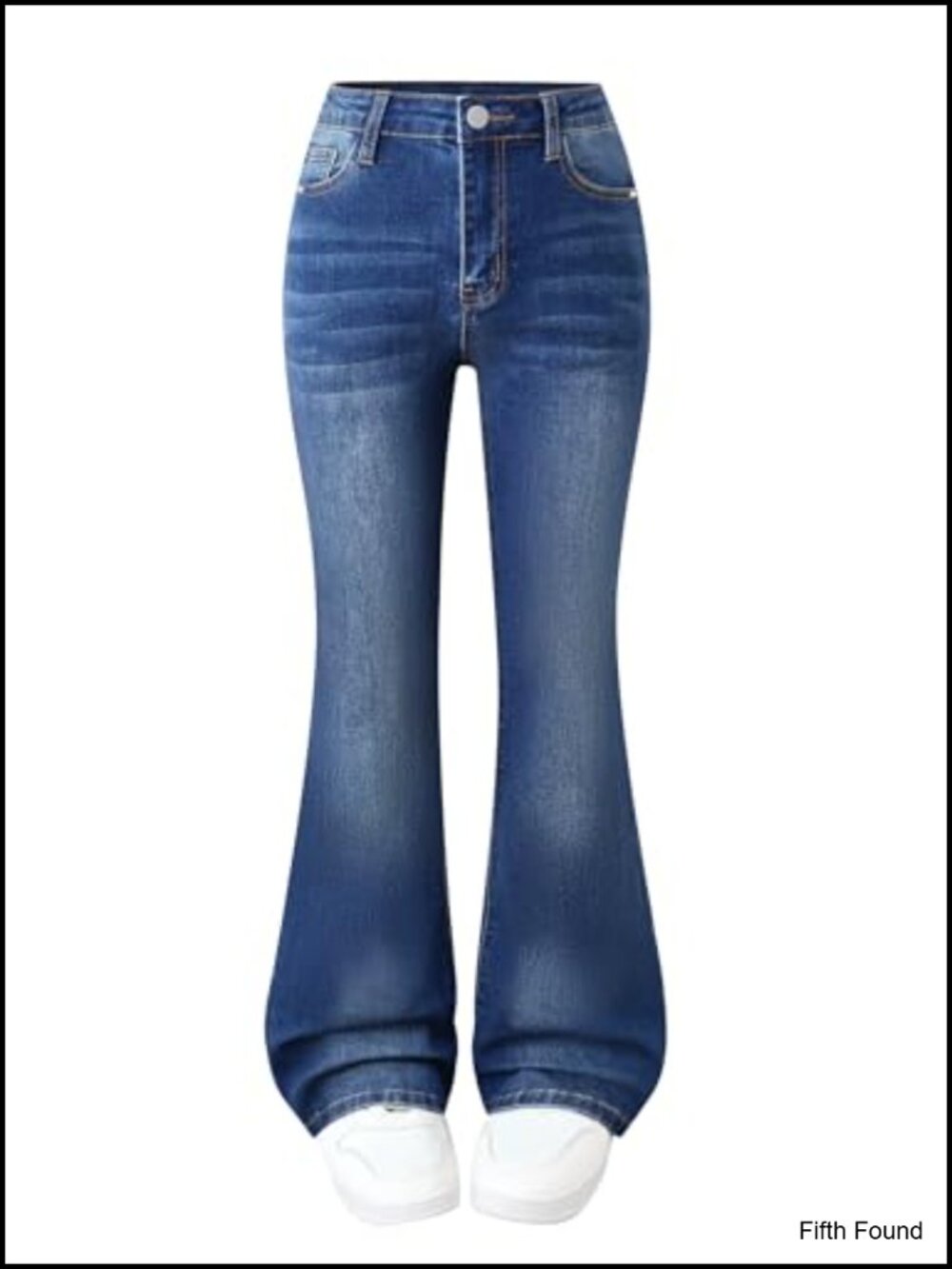 Girls Flare High Waist Bell Bottom Denim Jeans Stretch Flared Leg Streetwear